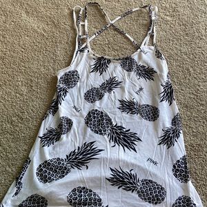 Black and white pineapple swimsuit cover up from PINK